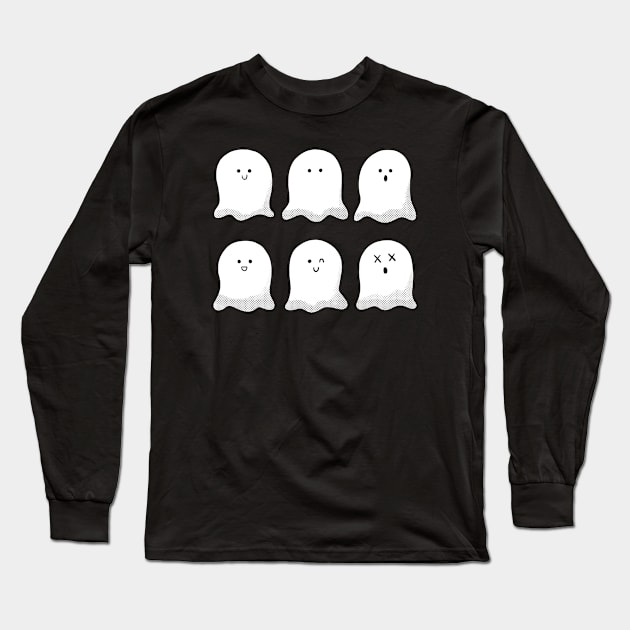 Friendly Ghosts Long Sleeve T-Shirt by Studio Mootant